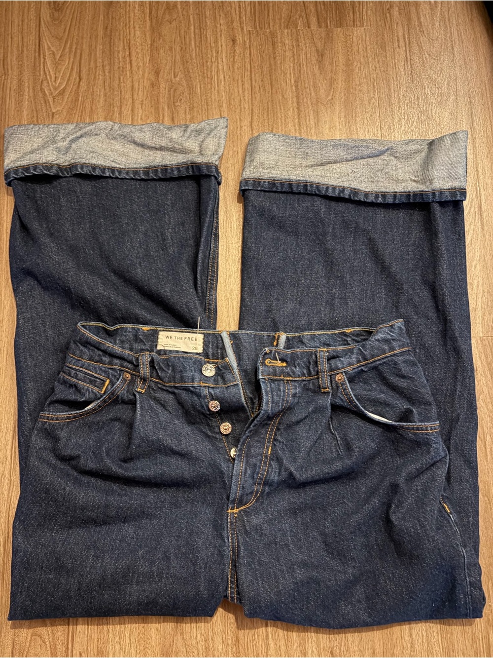Free People Wide Leg Jeans